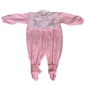 Vintage pink sweater jumpsuit Size 3-6 Months / 3-6M